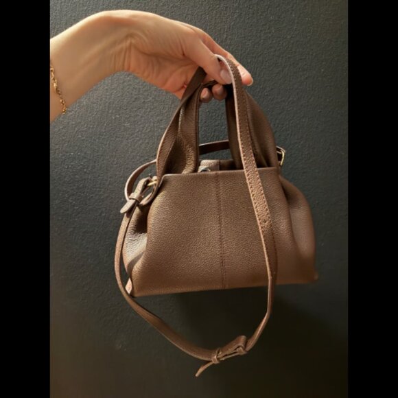 Polene Numéro Neuf Mini Handbag in Textured Sandalwood NWOT - Picture 5 of 9